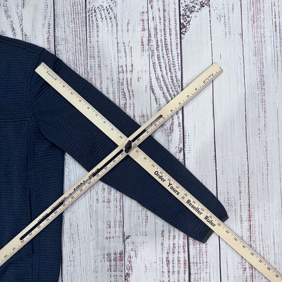 johnnie-O Halpert quarter-snap fleece pullover S Wake gray - Picture 4 of 8